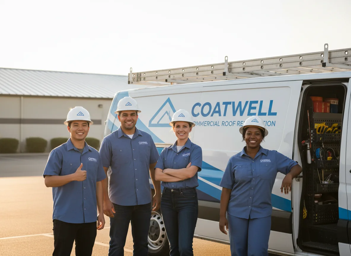 Commercial roof coating company in Portis, KS